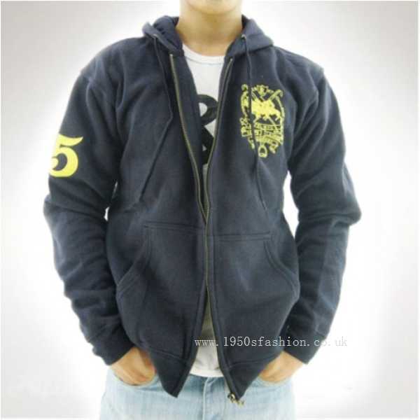 Ralph Lauren Full Zip Polo Badge Men Jacket Black(Price reduction ,Celebrity ,Wholesale prices,shawl collar)